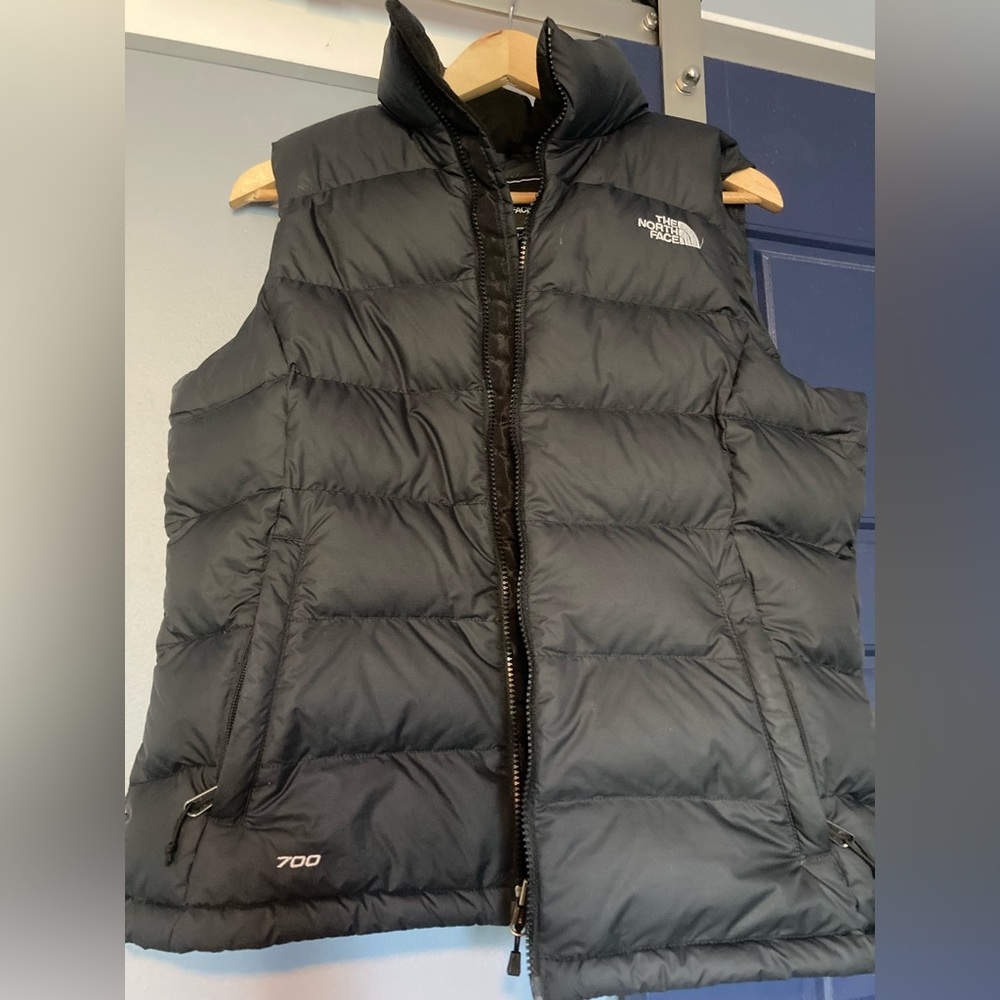 Used Medium Black The North Face 700-fill Nuptse 2 Down Vest